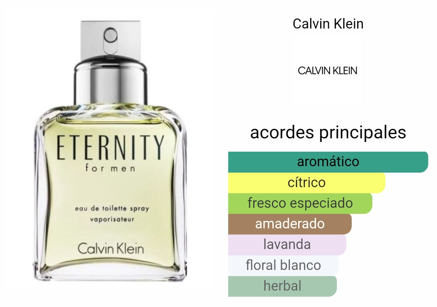 Calvin Klein Eternity Hombre 100ml